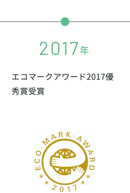 2017年 エコマークアワード2017優秀賞受賞