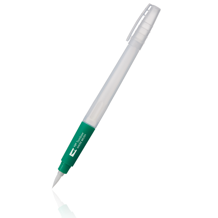 まとめ) トンボ鉛筆 水筆 WATER BRUSH 小筆 WB-SM 1本 - 筆記具