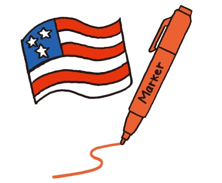 マーキングペンは、1946年にアメリカで誕生したのがはじまりとされています。